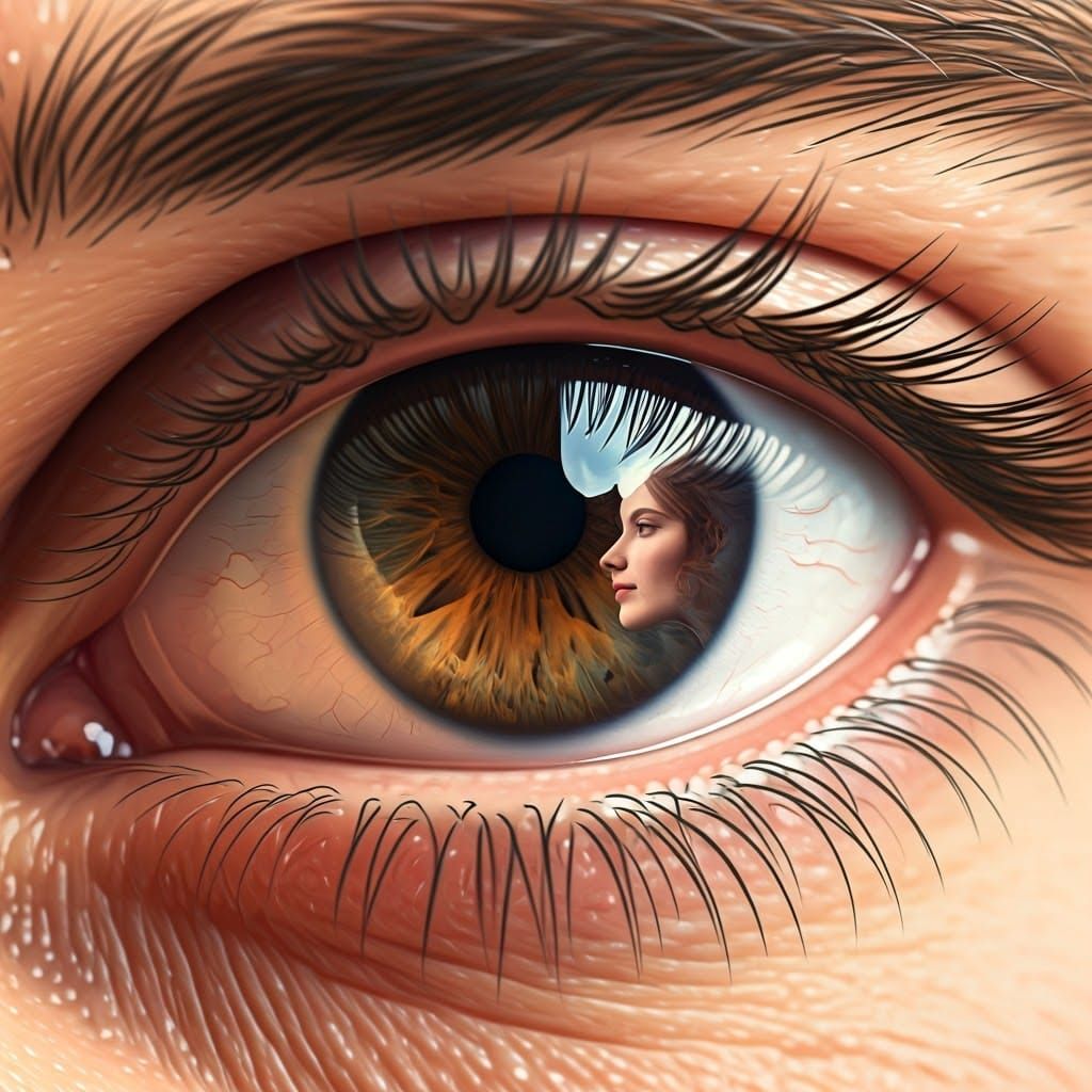 Surreal Portrait of Intimate Connection