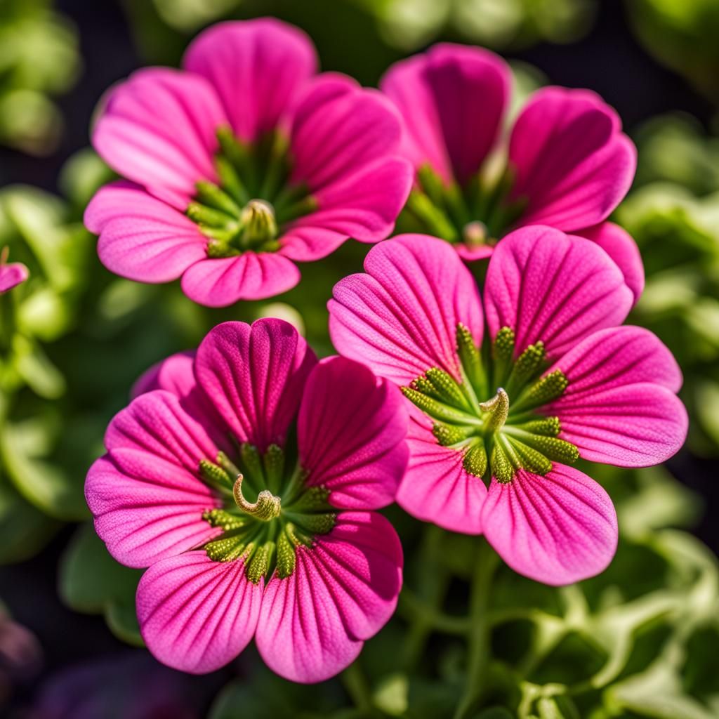 Hybrid Plant Close-Up: Hyperrealistic Garden Concept Art