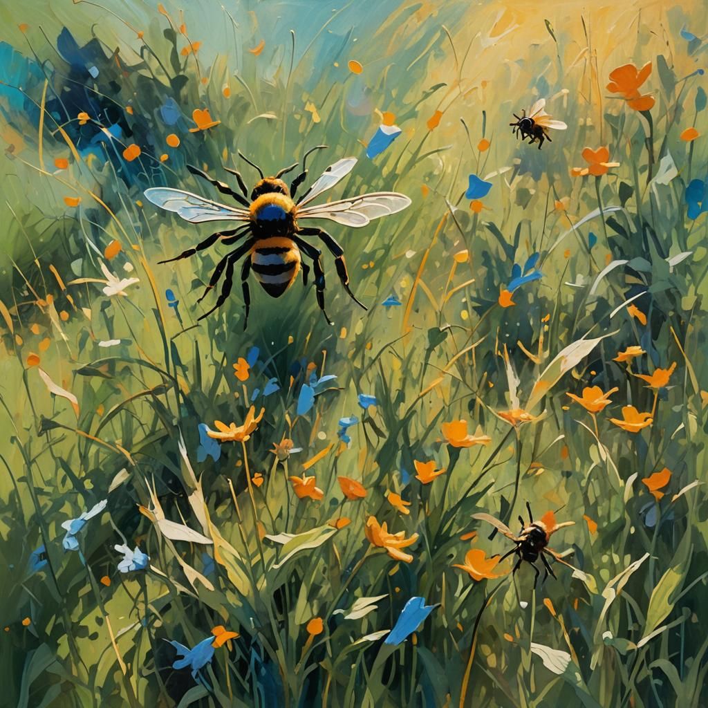 Bee and Spider Metamorphosis as Abstract Expressionism