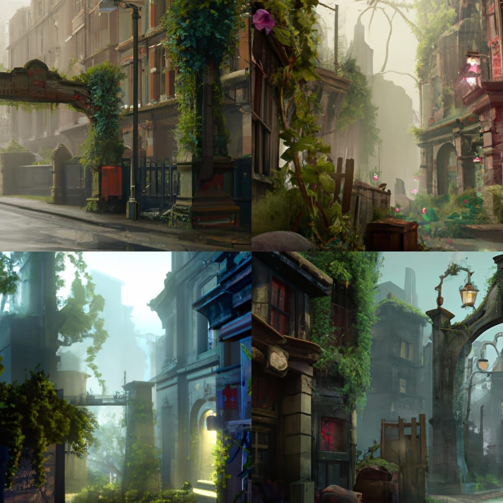 Overgrown London: A Fantastical Matte Painting