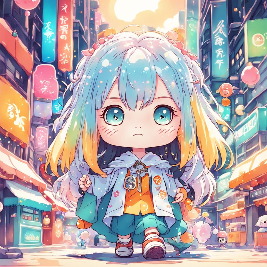 Chibi Rock in Studio Ghibli Anime Style