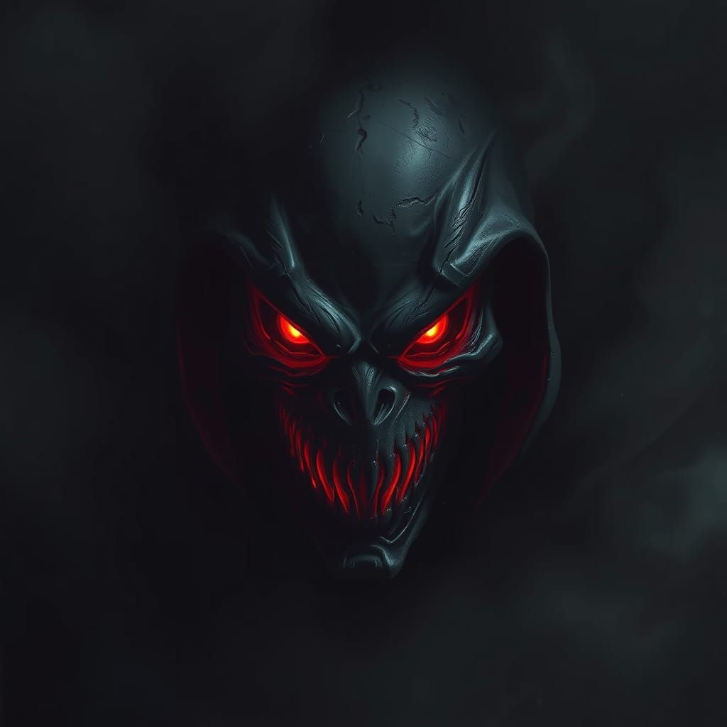 Dark Figure Emerging from Ominous Shadows