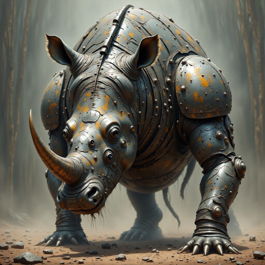 Mechanical Rhinoceros Lion Hybrid Charging
