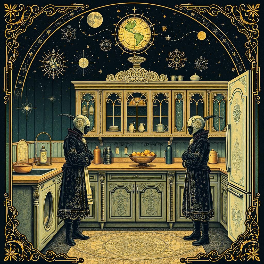 Henchmen Kitchen: Astronomical Filigree Screen Print