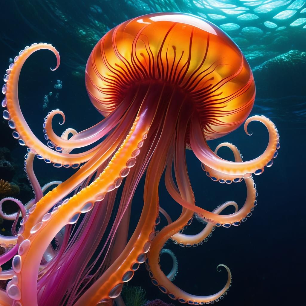 Underwater Alien Tentacles in Fractal Style