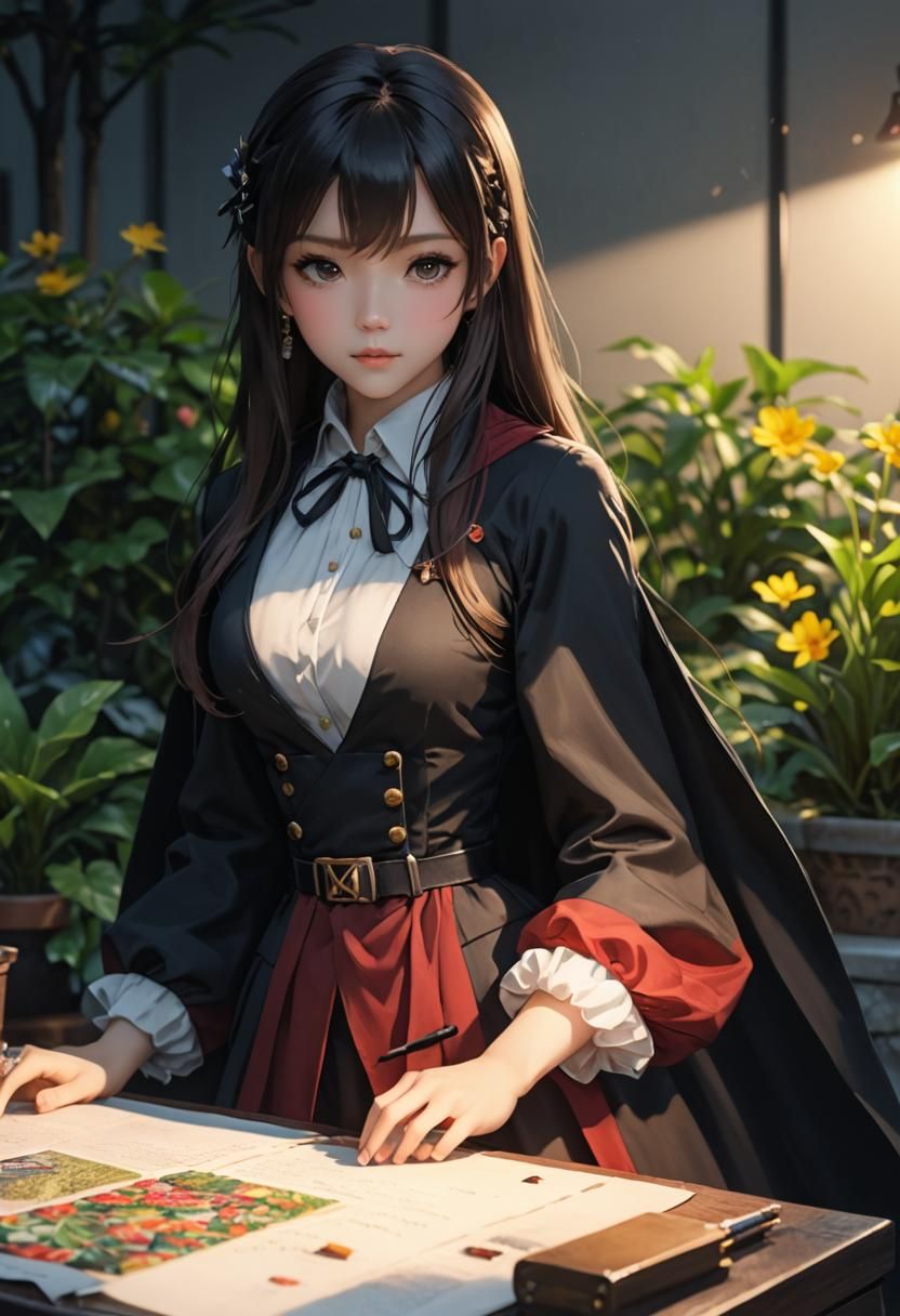 Anime Woman comes to LIFE - Original anime is in comments section