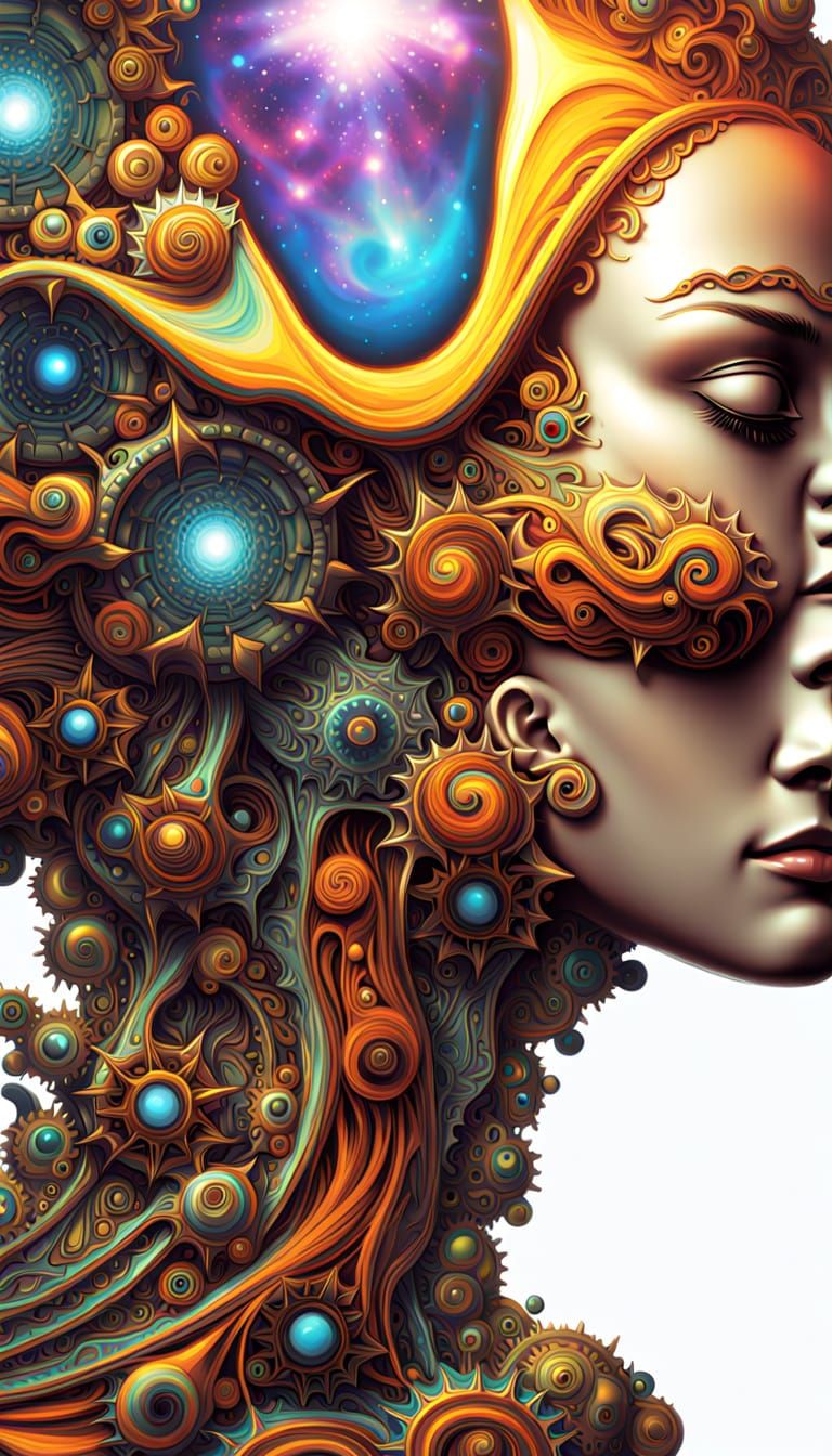 Human Electromagnetic Field: Hyperrealistic Digital Illustra...