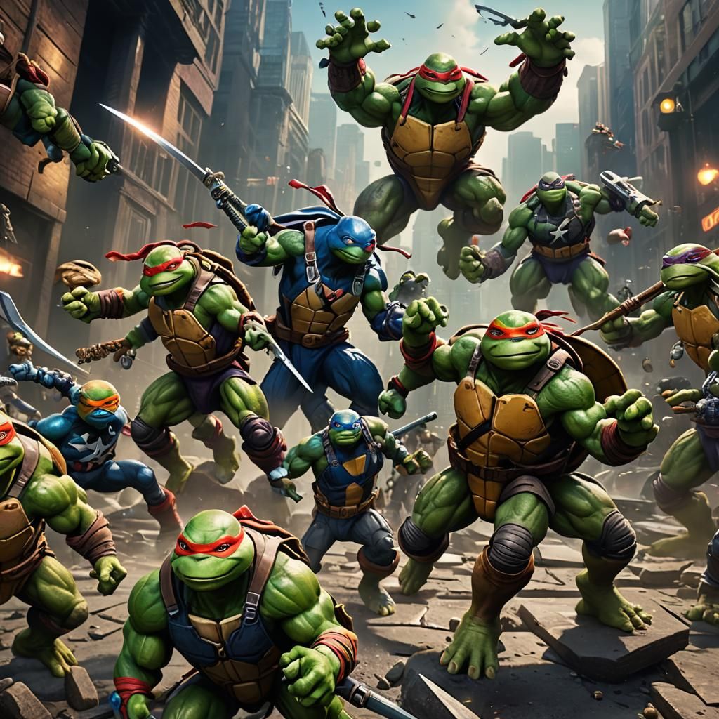 Ninja Turtles vs. Avengers: Epic Battle