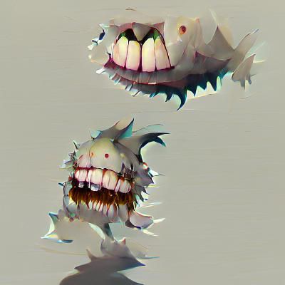 Two-Faced Monster with Many Teeth