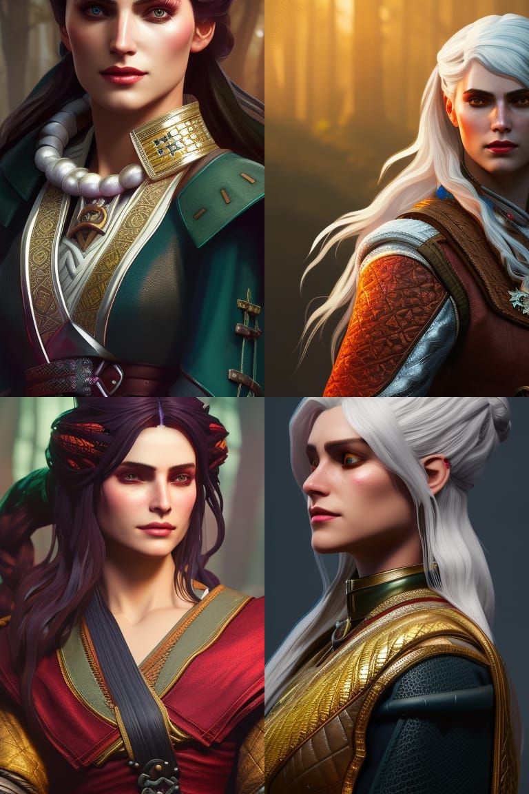 Jaskier from Witcher portrait, 8k resolution concept art dynamic lighting hyperdetailed splash art trending on Artstatio...