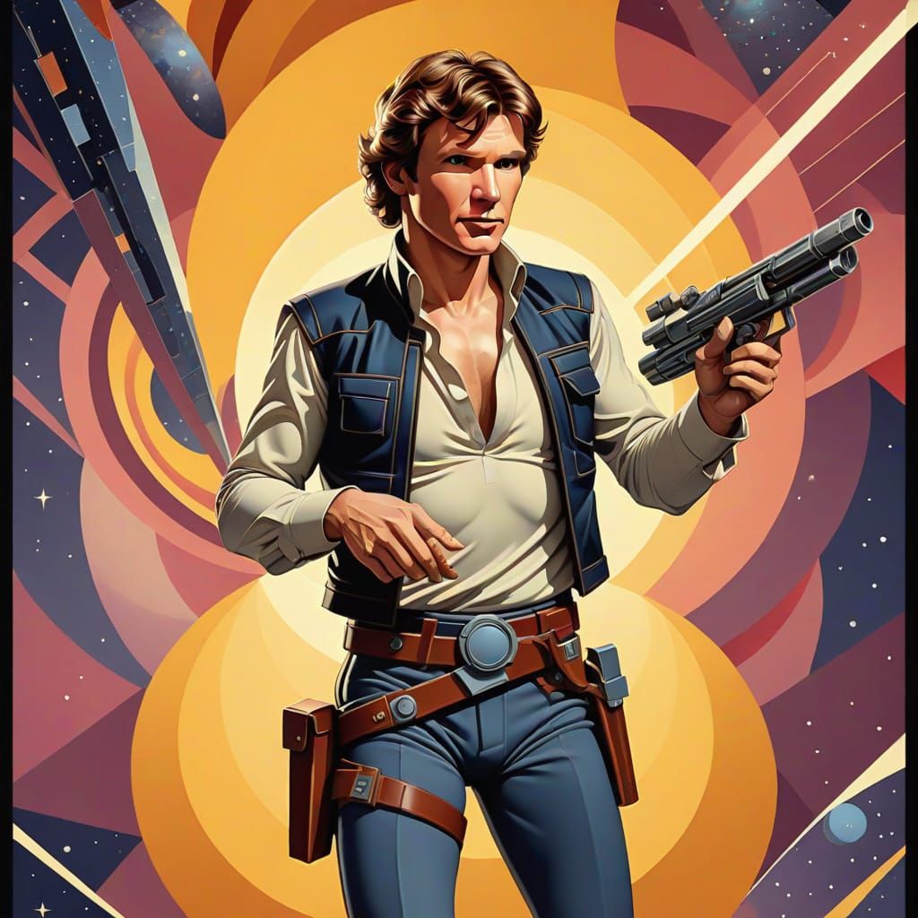 Han Solo in Space: Abstract Fractal Art