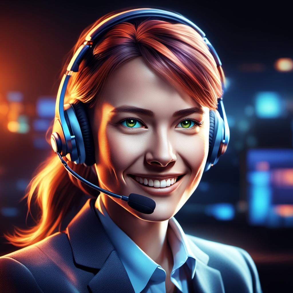 Executive Secretary Portrait with Dynamic Lighting