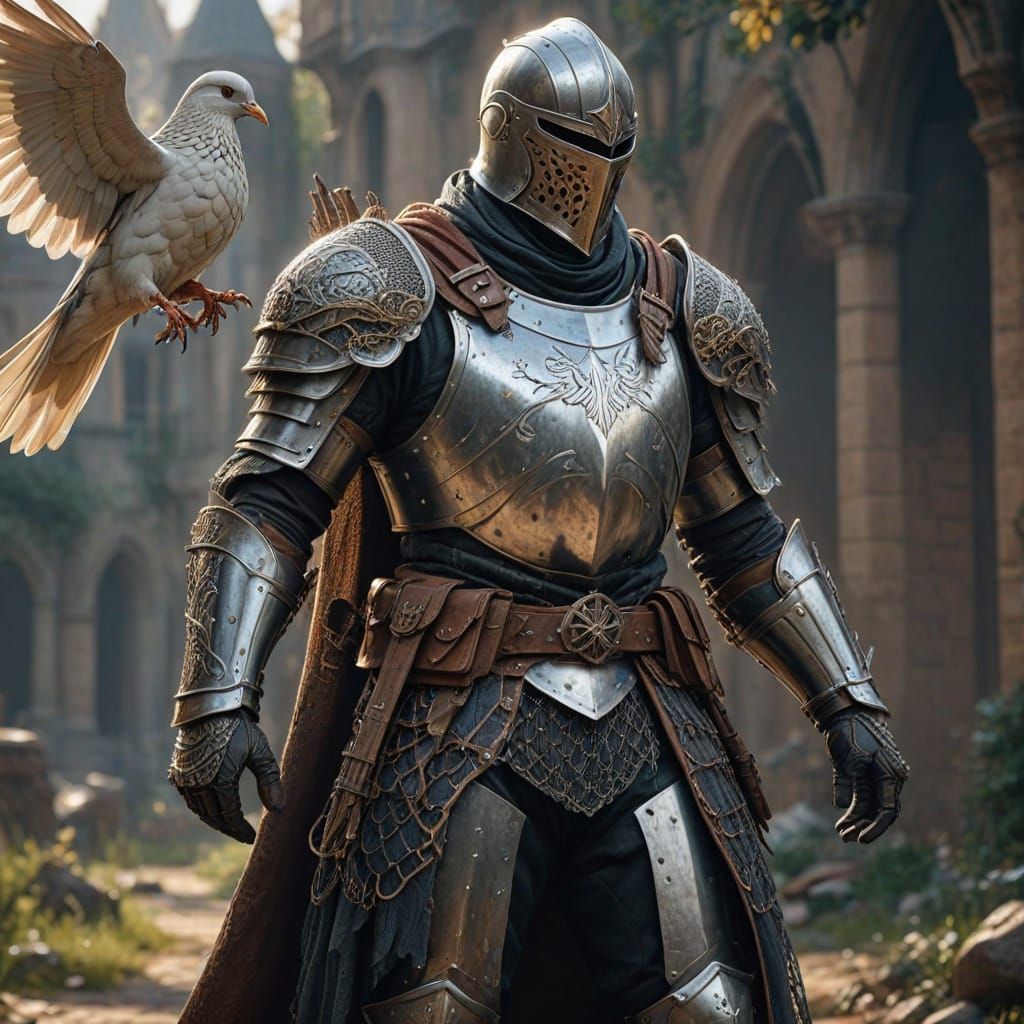 Peacekeeper in Fantastical Armor with Dove Theme