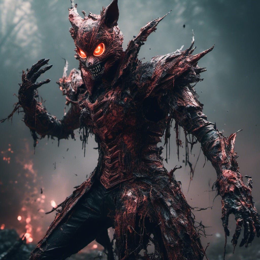 Kamen Rider Nightmare Foxy: Detailed Matte Painting