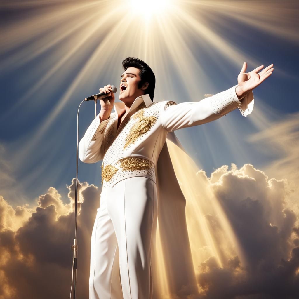 Elvis Presley Sings in Heaven's Divine Light