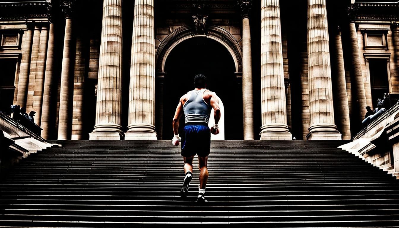 Rocky Balboa's Training Montage: Cinematic Still