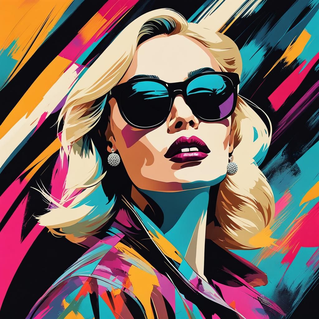 abstract pop art style