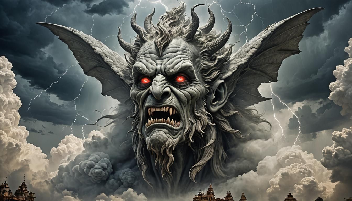 Pazuzu, God of Storms, Emerges from the Darkness