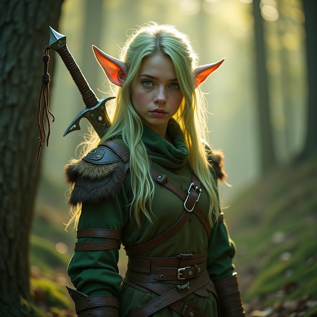 Forest Gnome Rogue in Mystical Forest