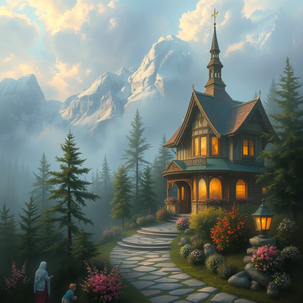 Surreal Dreamscape in Whimsical Fantasy Style