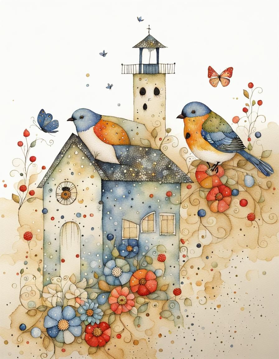 Jane Crowther Inspired AI Art