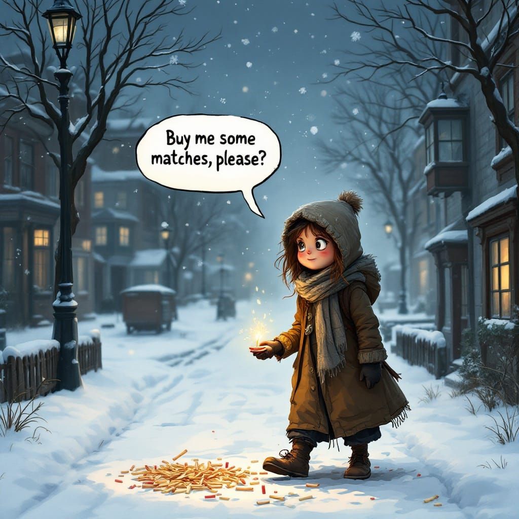 Match Girl on New Year's Eve