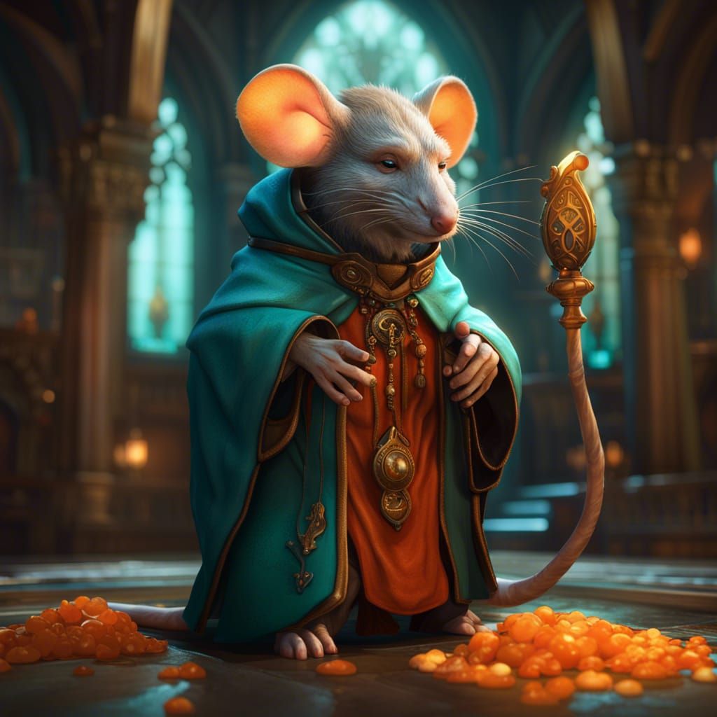 Fantasy Mouse Friar Concept Art