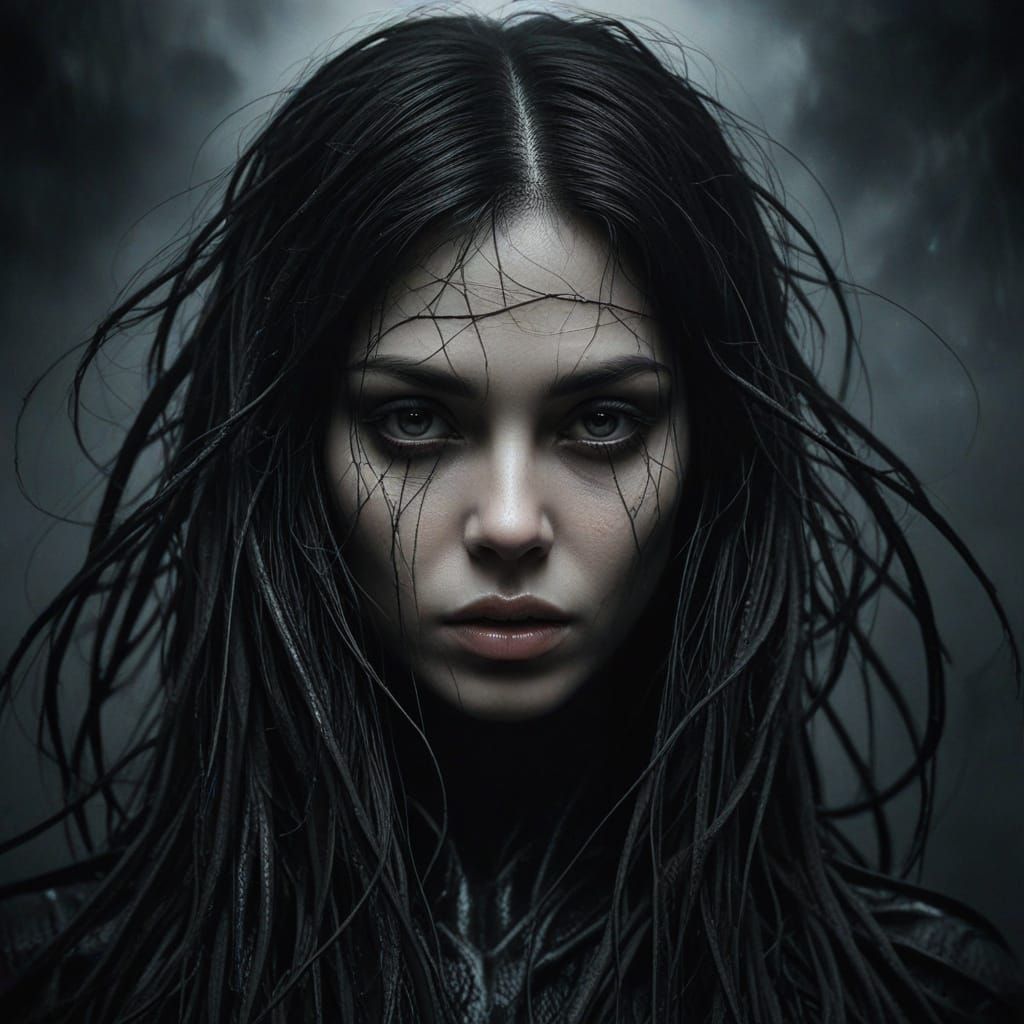 Ethereal Enigma in Dark Surrealism