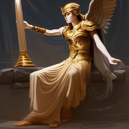 Athena Heals: Art Nouveau Style Light Imposition