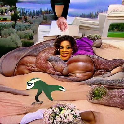 Oprah Winfrey Dinosaur Hybrid: A Surreal Creation