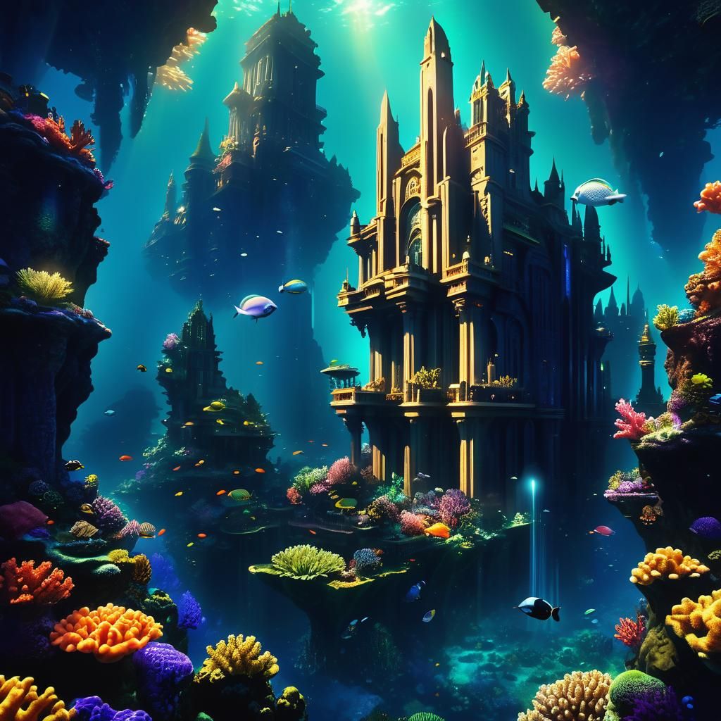 Atlantis Metropolis: An Underwater Fantasy City