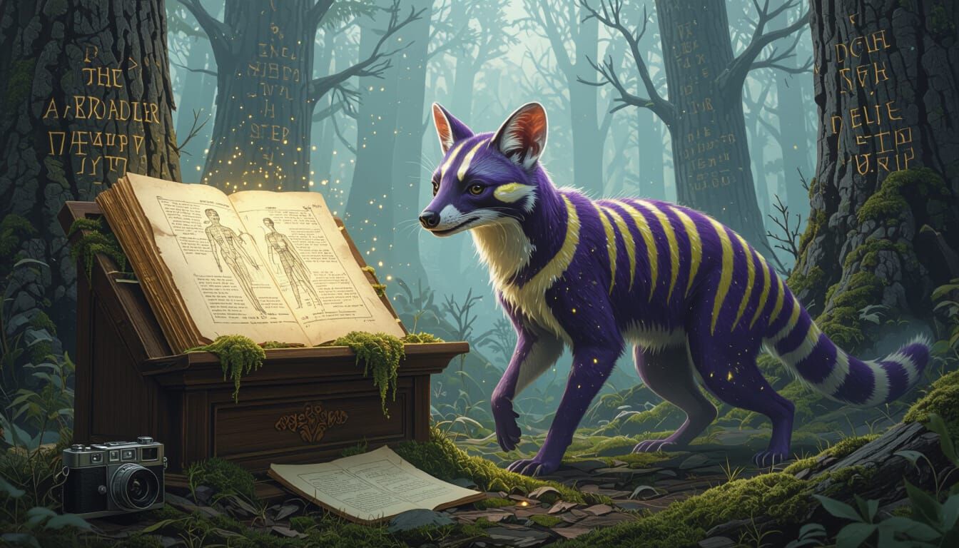 Ghostly Tasmanian Tiger Emerges From Ancient Book