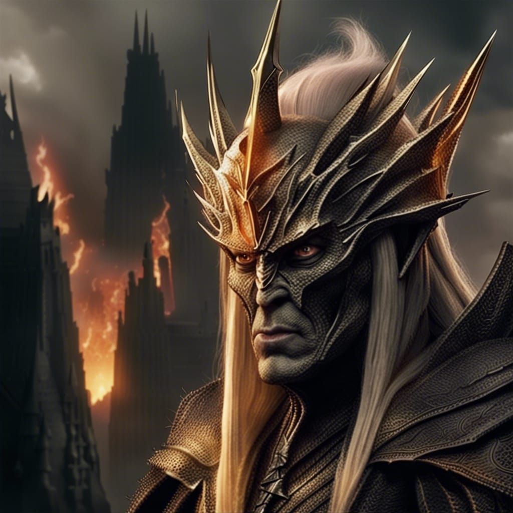 Sauron with Trump Hair: AI Mashup