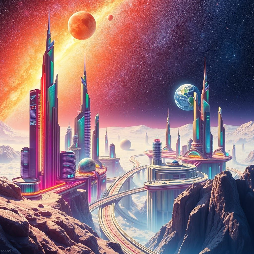 City on the moon