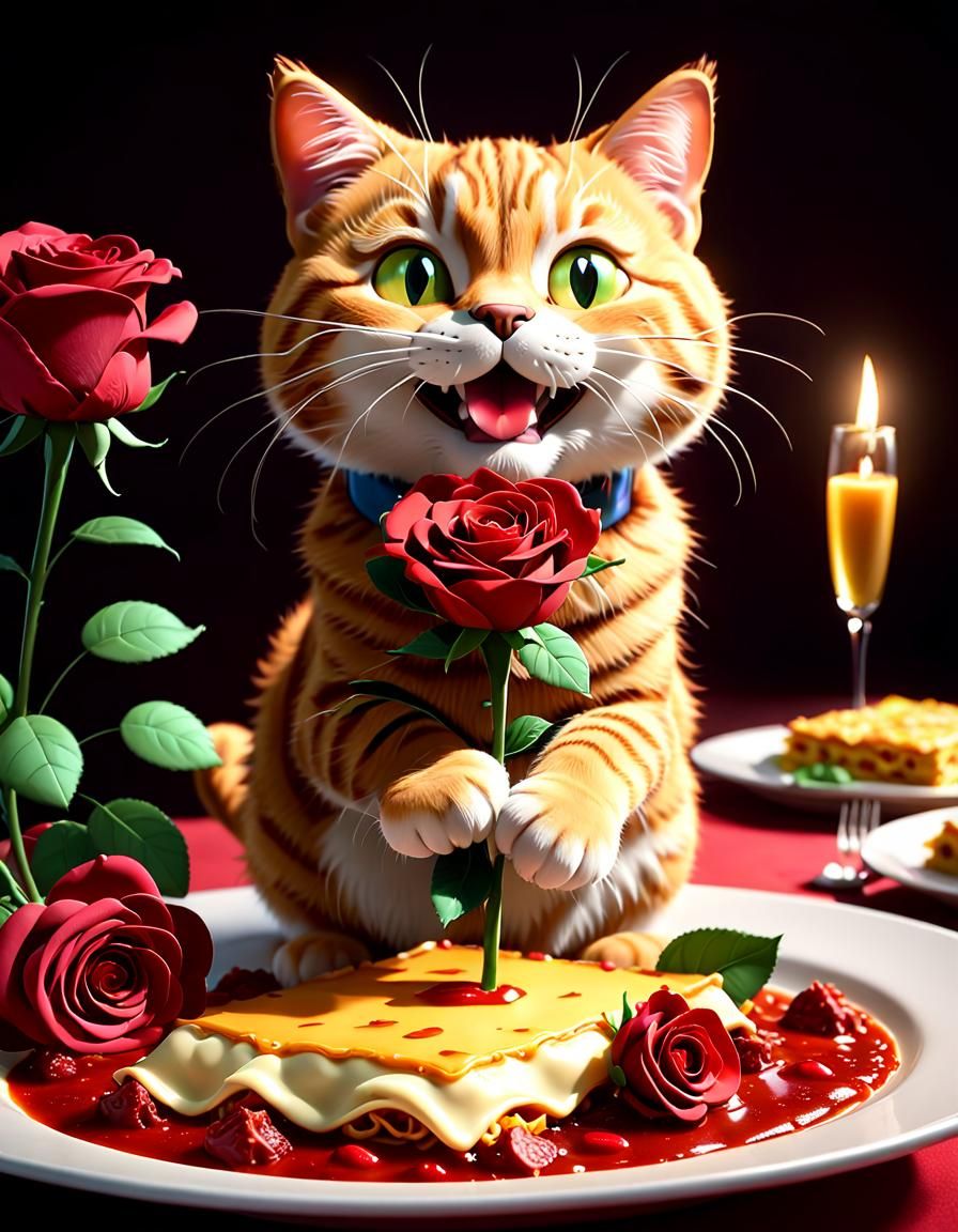 Garfield's Valentine: A Romantic ZBrush Fantasy