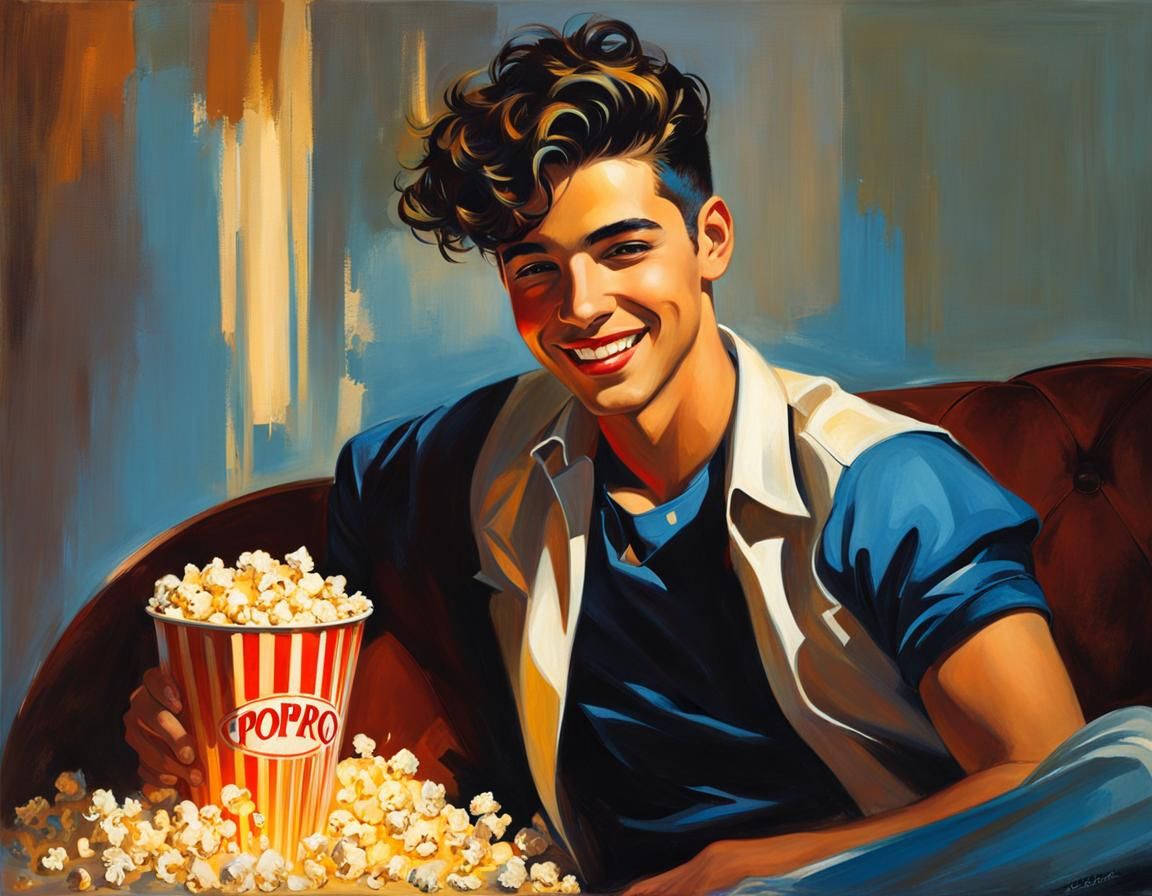 Eating Popcorn on the Couch