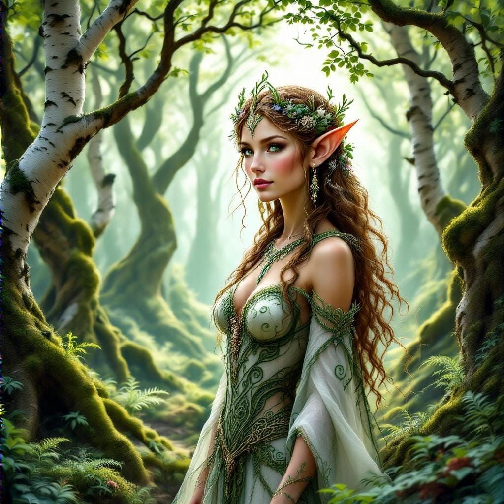 Ethereal Centaur Princess in Whimsical Forest Dreamscape