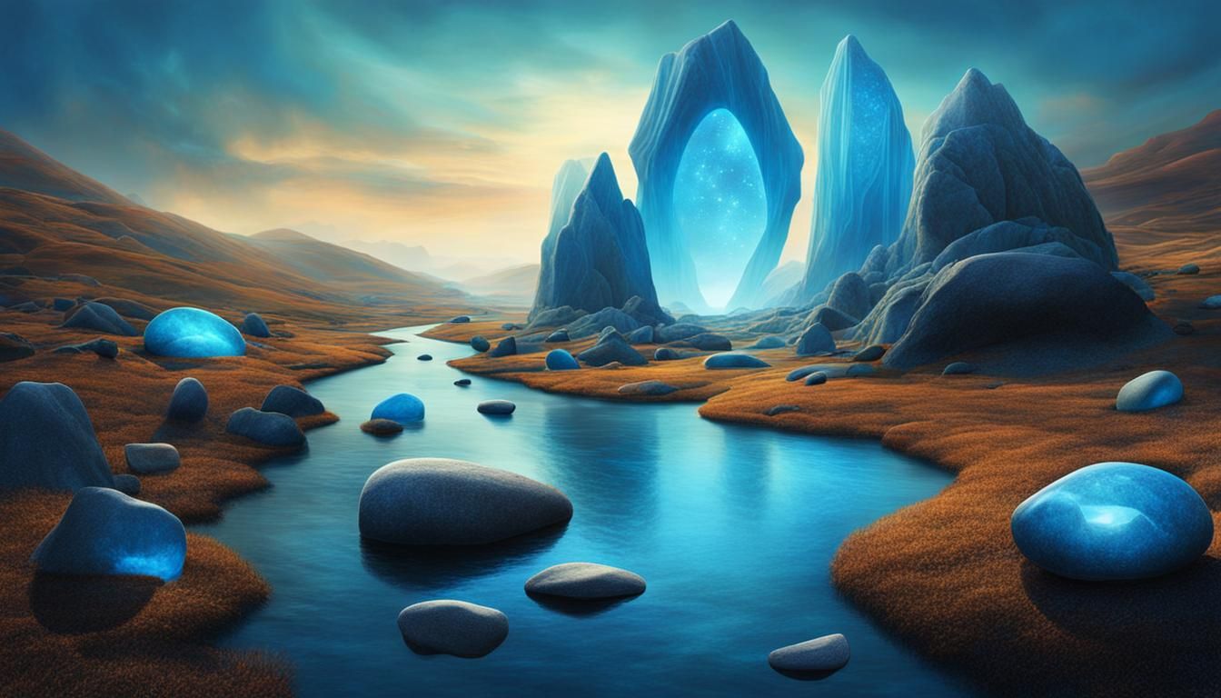 Dream Stones in Surreal Digital Painting