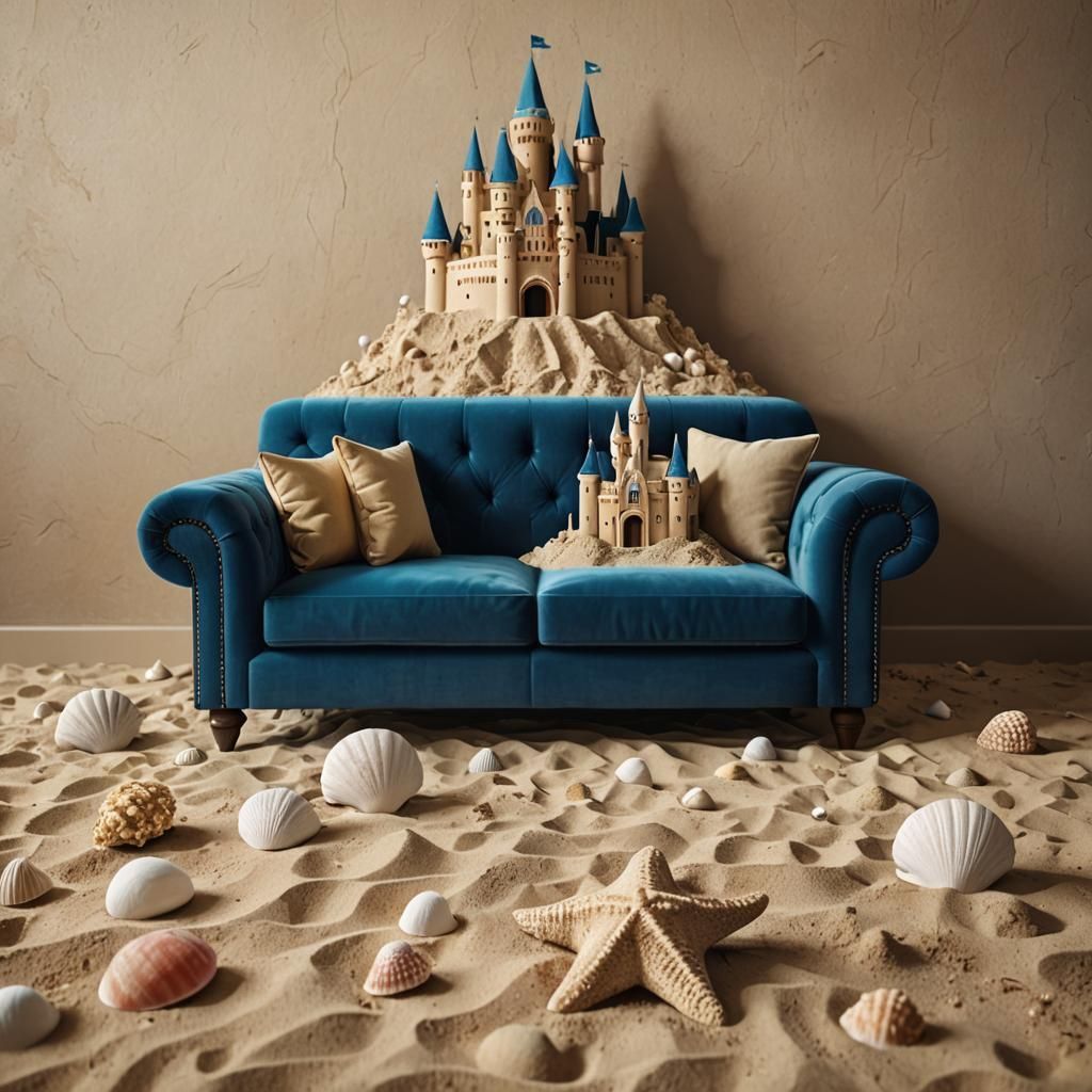 Sandcastle Meets Modern Design as Digital Art