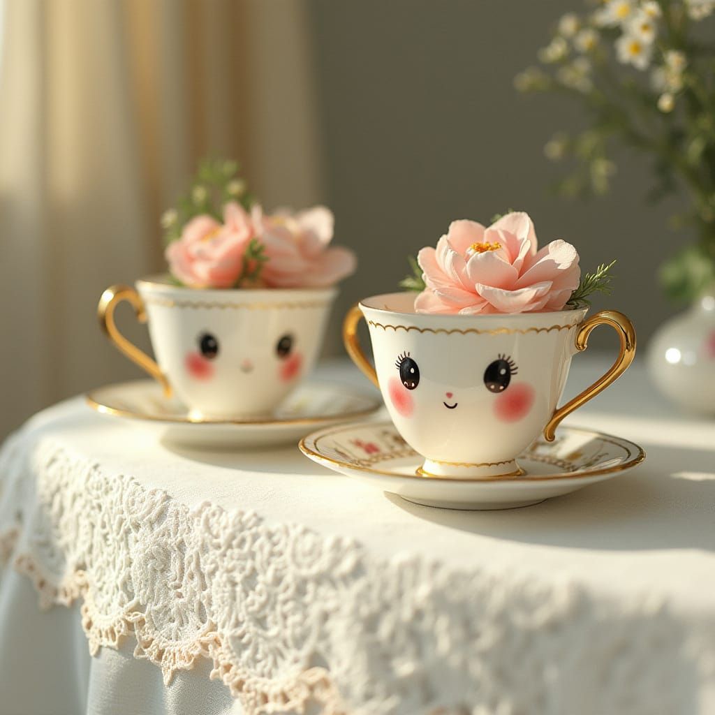 Whimsical Tea Party Delight in Vintage Style