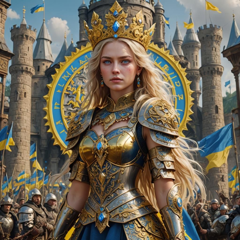 Ukrainian Queen in Detailed Matte Painting