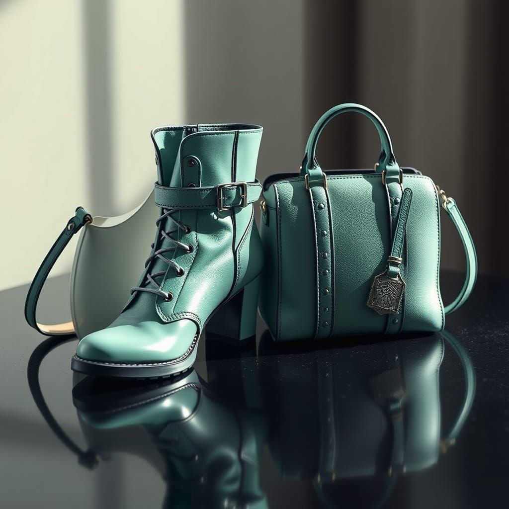 Luxury Fashion Accessories in Hyperrealistic Detail