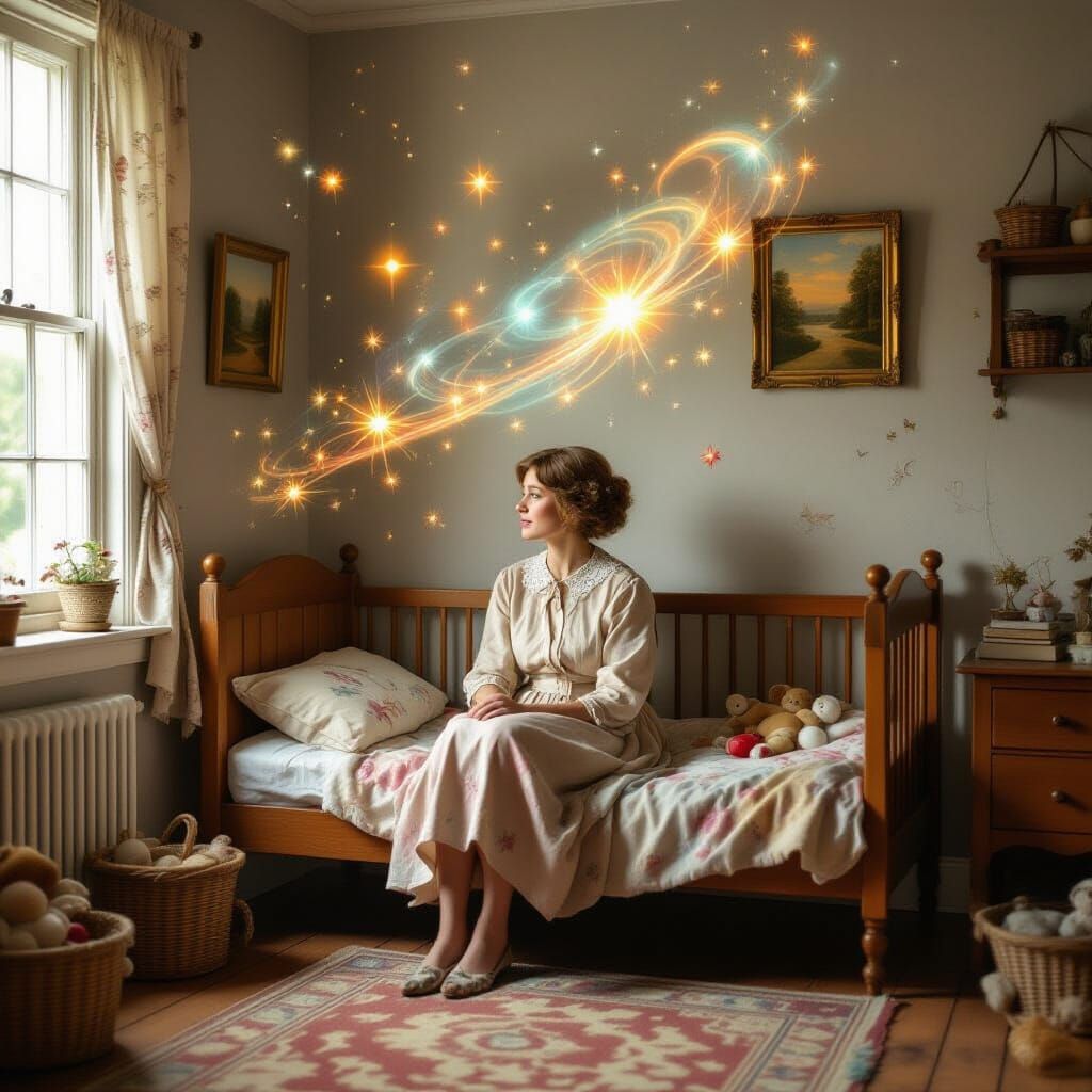 Woman Time Travels Through Nostalgic Childhood Memories