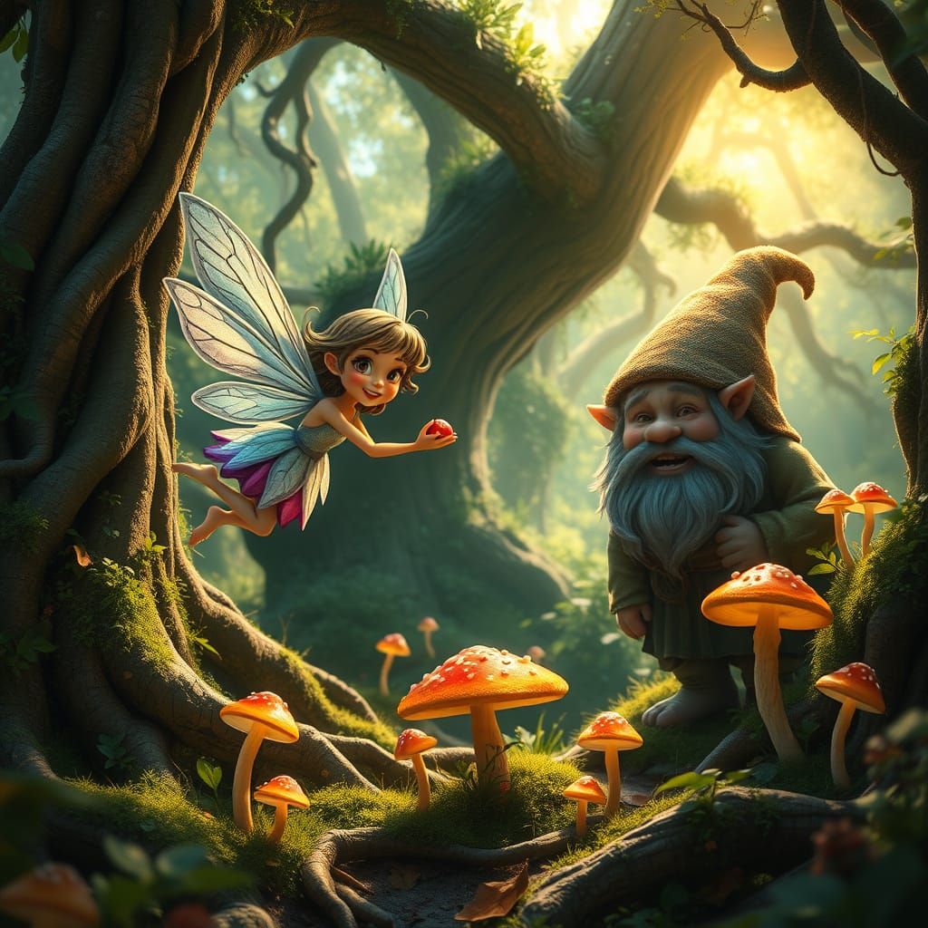 Mischief in the Whimsical Fairy Forest