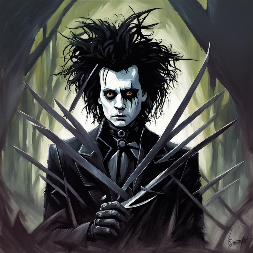 Sinister Edward Scissorhands Digital Art