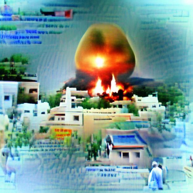 Minimalist Bomb Icon in Black and White