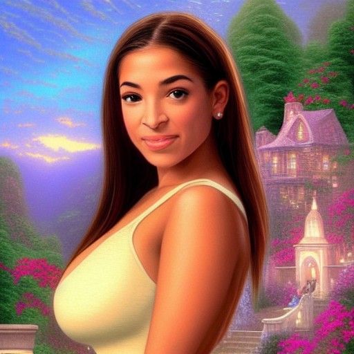 Ethereal Fantasy Scene in Kinkade Style