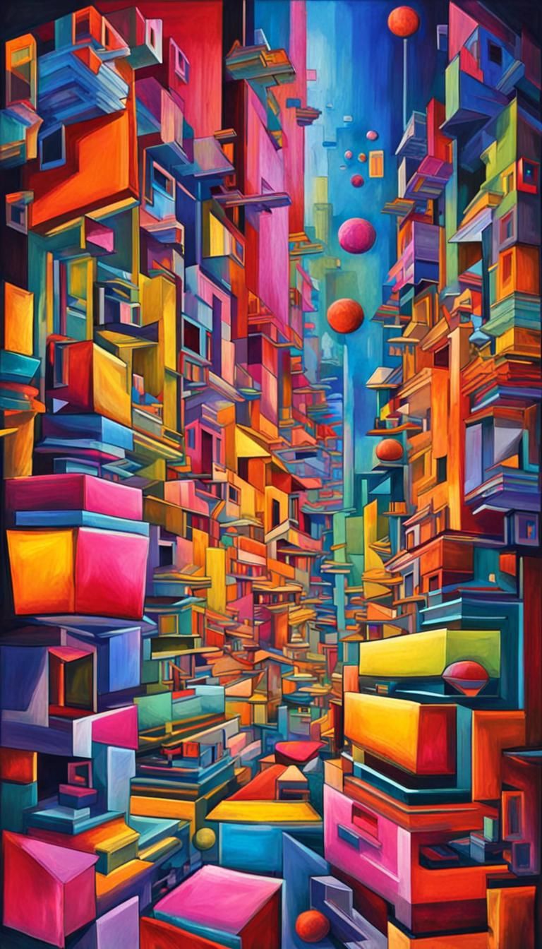 Neon 3D Psychedelic Mindscapes: A Visual Journey