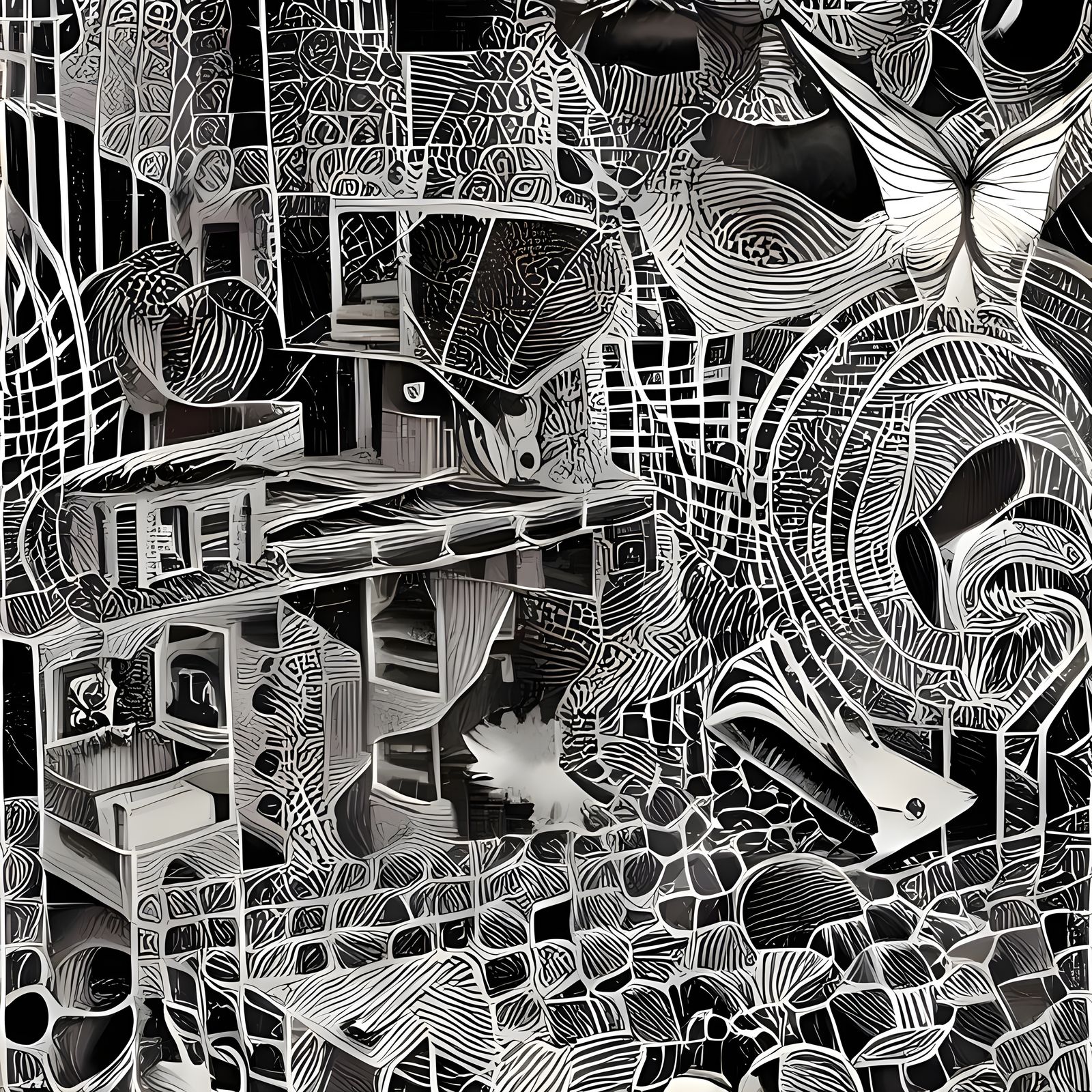 Riemann Function Movie Poster in Surreal Photomontage