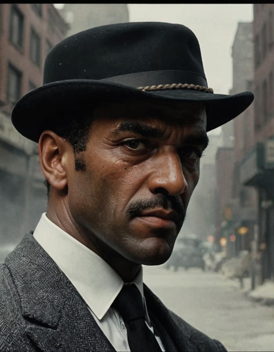 Roaring Twenties Gangster Aims Glock in Harlem
